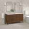 James Martin Vanities 60'' Double Vanity, Mid Century Walnut w/ 3 CM White Zeus Quartz Top 485-V60D-WLT-3WZ - alternate 5